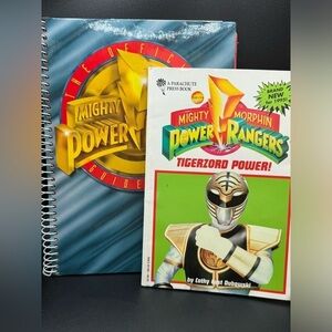 Vintage 1990s Mighty Morphin Power Rangers MMPR Lot of 2 Books
